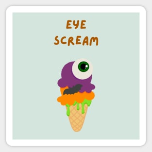 Halloween Eye Scream Ice Cream Sticker